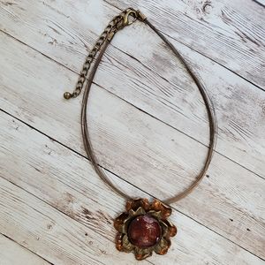 Vintage Necklace. Floral Design.